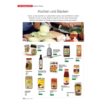 Test: Testsieger Kochen und Backen