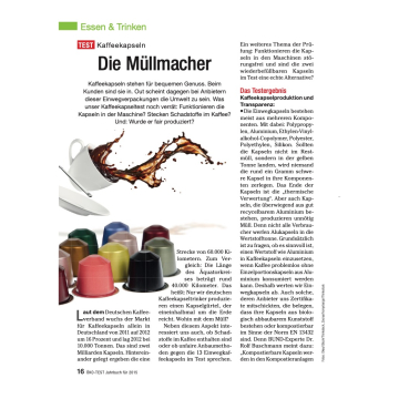 Test: Kaffeekapseln