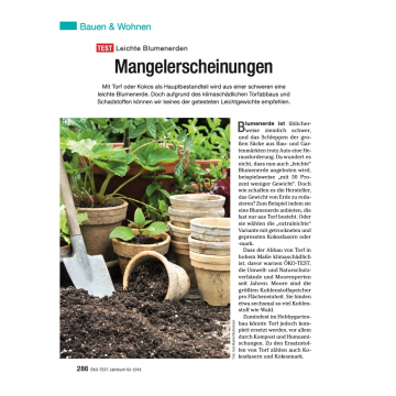 Test: Leichte Blumenerde