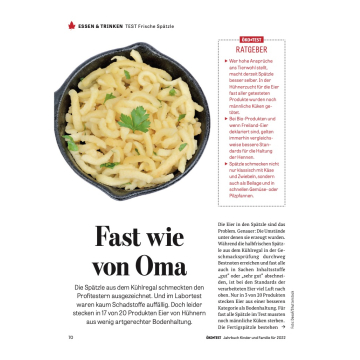 Test: Spätzle