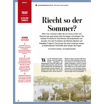 Test: After Sun Produkte