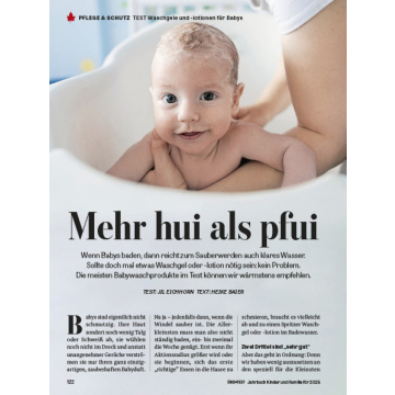 Test: Waschgele und -lotionen für Babys