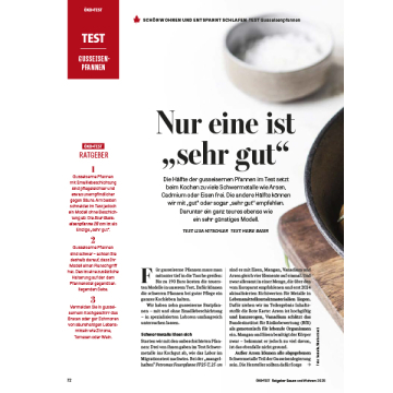 Test: Gusseiserne Pfannen