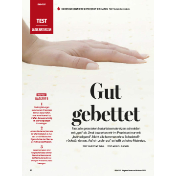 Test: Latexmatratzen