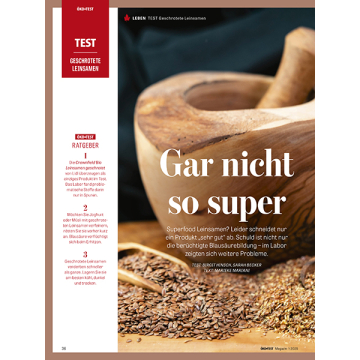 Test: geschrotete Leinsamen