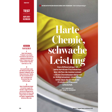 Test: Abflussreiniger